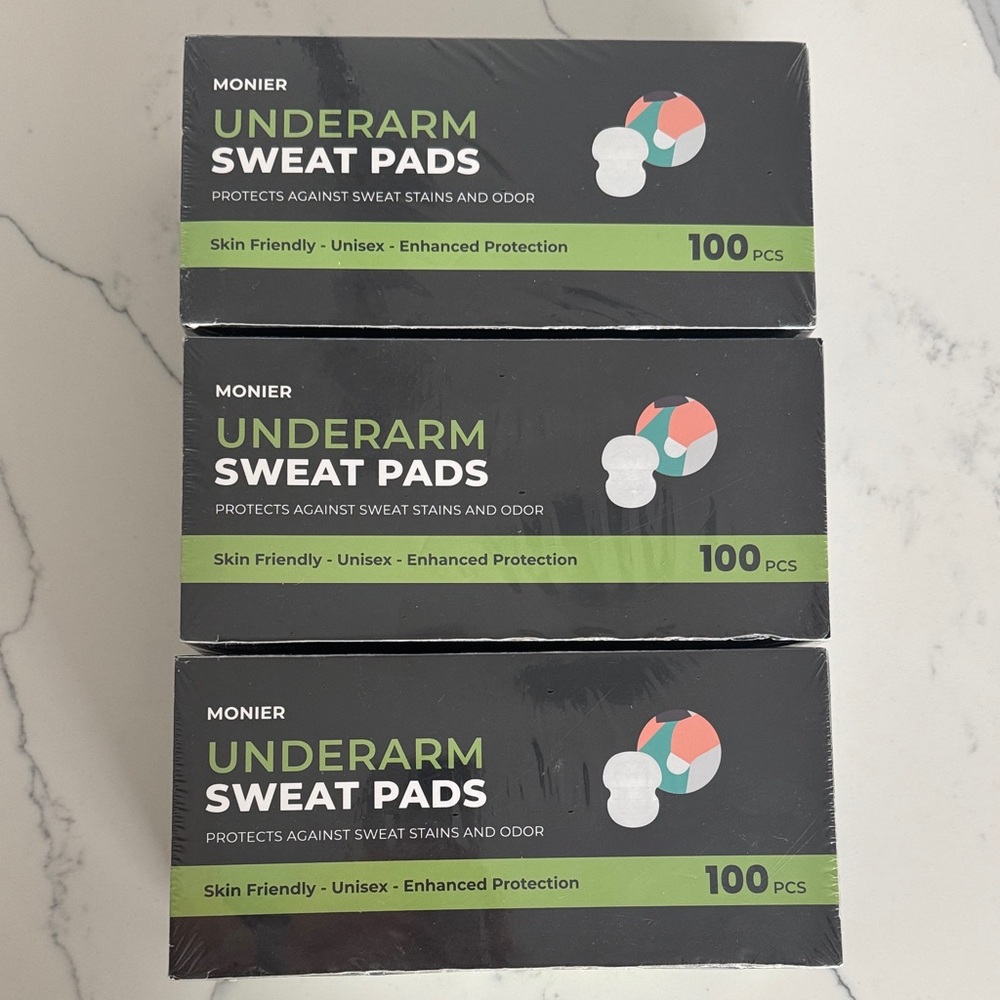 Monier Disposable Armpit Sweat Pads for Under Arms- Xtra Comfort Protection